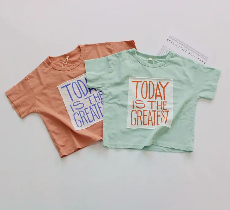 Summer Kids T-Shirts Korean Printed Loose Fit — feature 11
