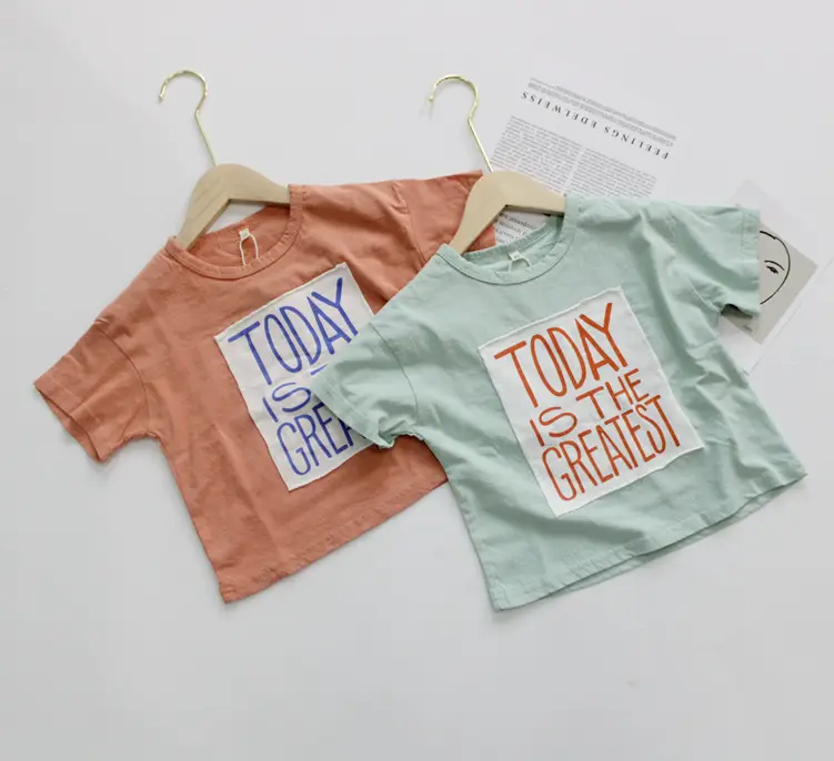Summer Kids T-Shirts Korean Printed Loose Fit — feature 4