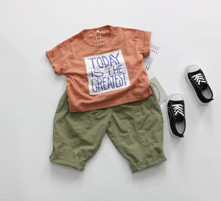 Summer Kids T-Shirts Korean Printed Loose Fit — feature 5