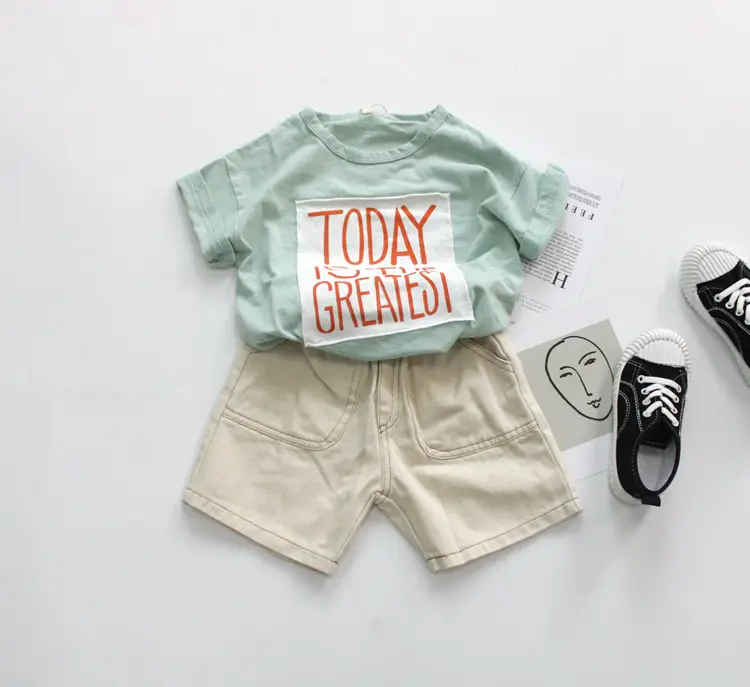 Summer Kids T-Shirts Korean Printed Loose Fit — feature 6
