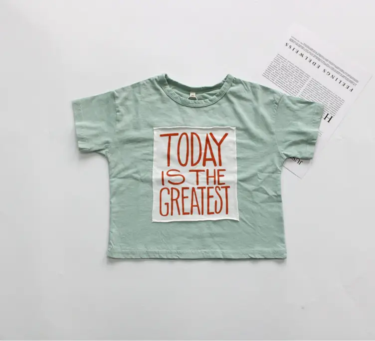 Summer Kids T-Shirts Korean Printed Loose Fit — feature 9