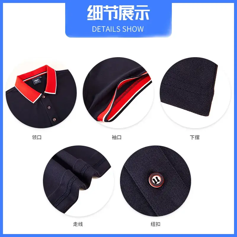 Men Red Polo Shirt Custom Printed Logo Summer Wear - Image 10