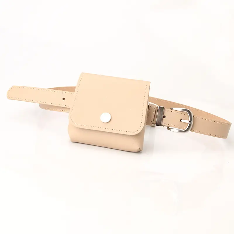 New Women's Detachable Waist Bag Belt Brown