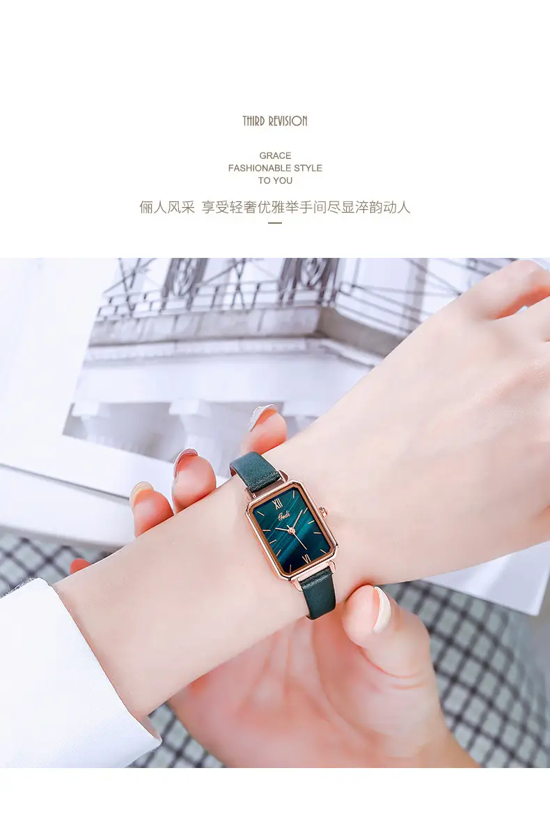 Goldie British Style Ladies Watch with Malachite Dial — feature 4