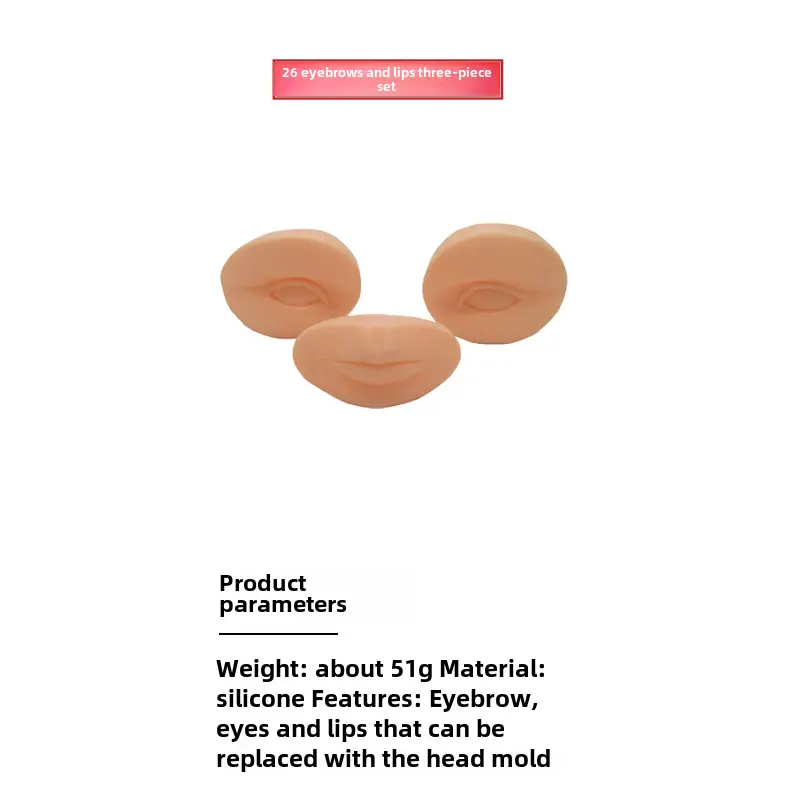 Silicone Eye Lip Tattoo Brow Fake Eyebrow Contact Lens Line - Image 25