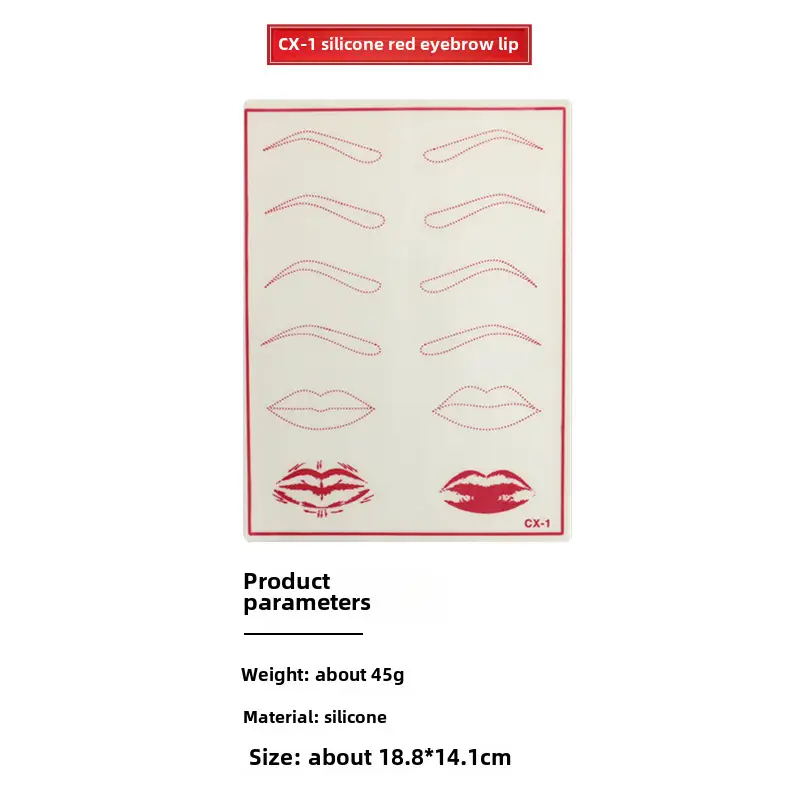 Silicone Eye Lip Tattoo Brow Fake Eyebrow Contact Lens Line - Image 27