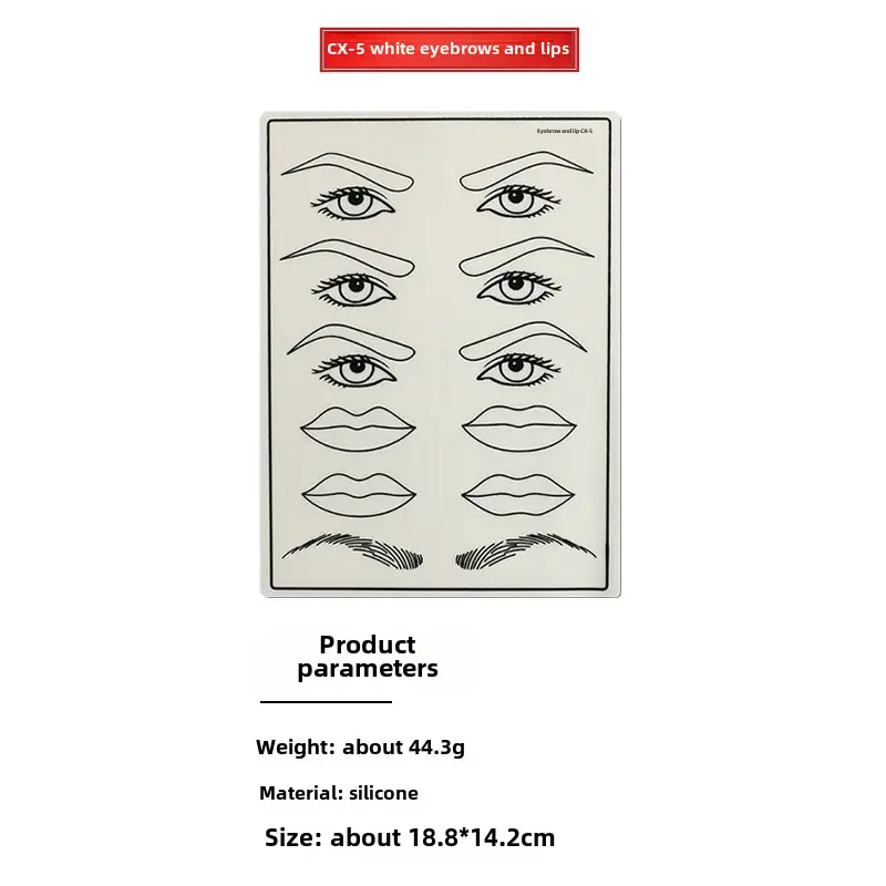 Silicone Eye Lip Tattoo Brow Fake Eyebrow Contact Lens Line - Image 30
