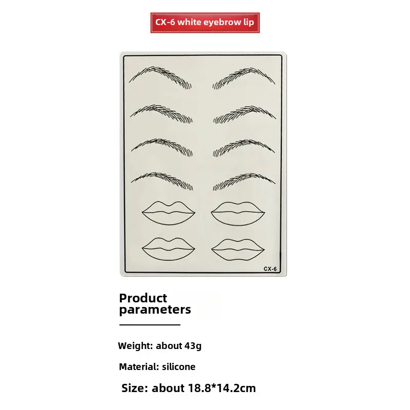Silicone Eye Lip Tattoo Brow Fake Eyebrow Contact Lens Line - Image 31