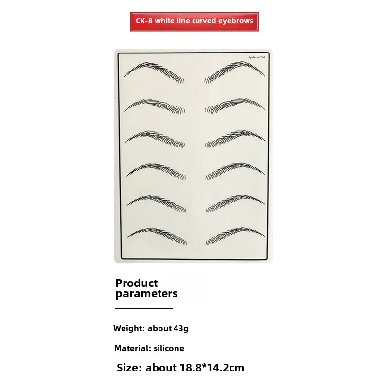 Silicone Eye Lip Tattoo Brow Fake Eyebrow Contact Lens Line - Image 32