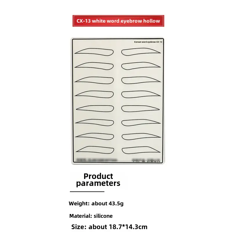 Silicone Eye Lip Tattoo Brow Fake Eyebrow Contact Lens Line - Image 33