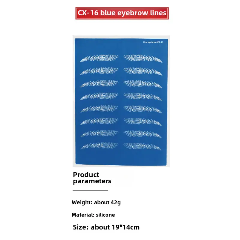 Silicone Eye Lip Tattoo Brow Fake Eyebrow Contact Lens Line - Image 36