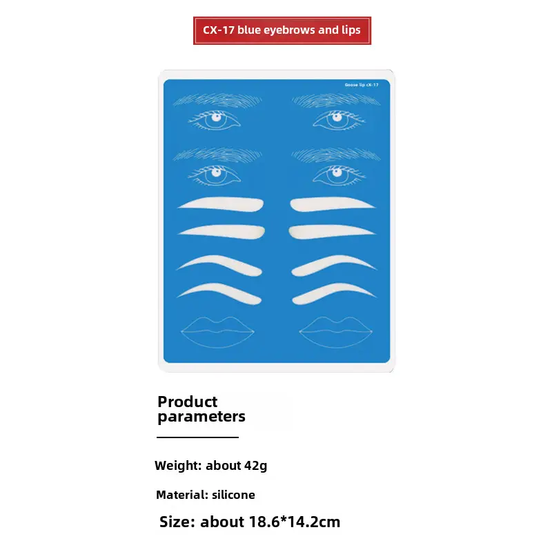 Silicone Eye Lip Tattoo Brow Fake Eyebrow Contact Lens Line - Image 37
