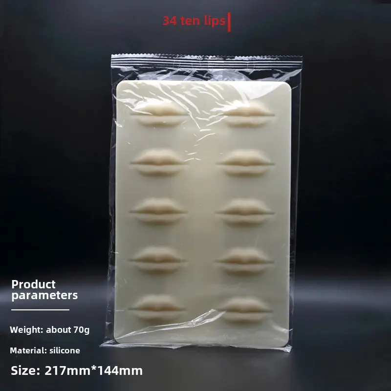 Silicone Eye Lip Tattoo Brow Fake Eyebrow Contact Lens Line - Image 46