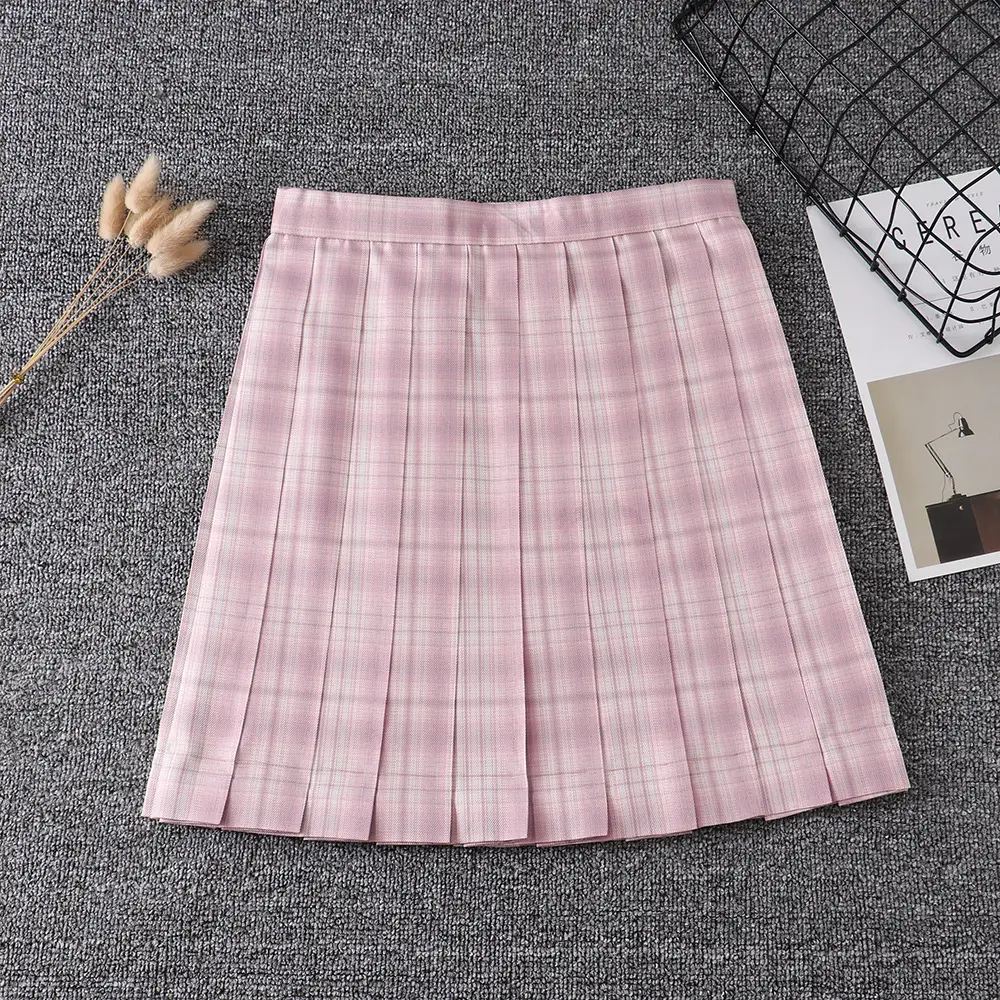 Pink Plaid Bow Headband for Girls School Uniform - Image 8
