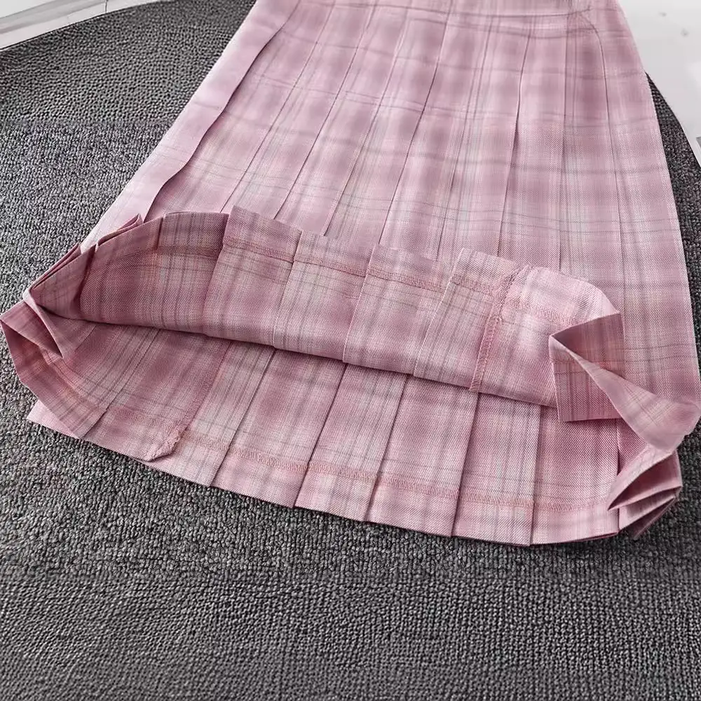 Pink Plaid Bow Headband for Girls School Uniform - Image 10