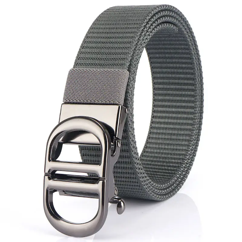 Men Black Automatic Buckle Belt with Gold Clasp - Image 13