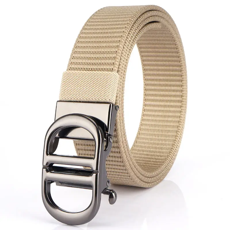 Men Black Automatic Buckle Belt with Gold Clasp - Image 15