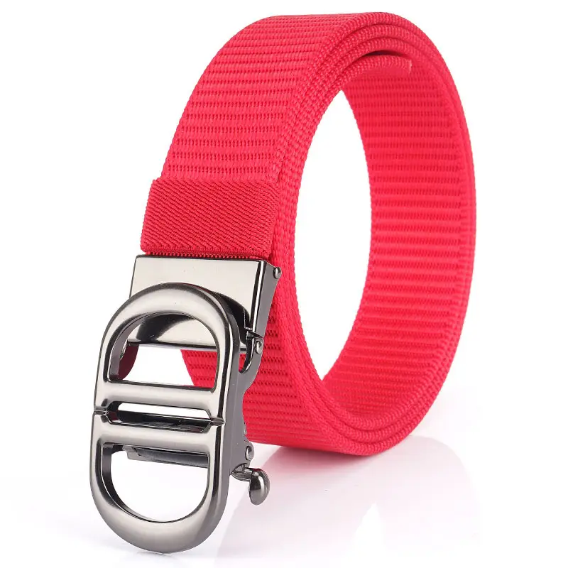 Men Black Automatic Buckle Belt with Gold Clasp - Image 16