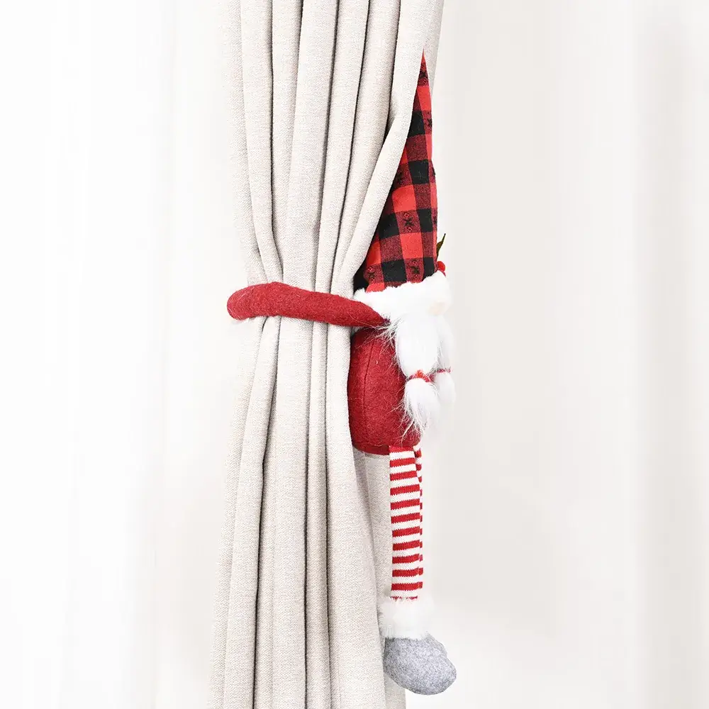 Haobei Christmas Doll with Red Plaid Hat