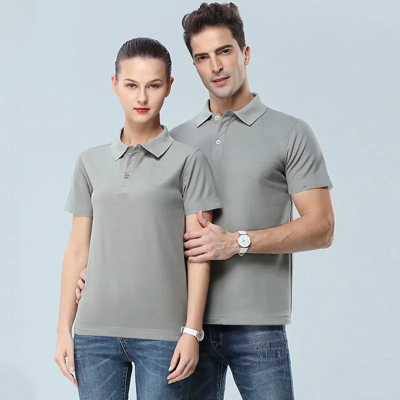 Blue Polo Shirt for Men Women Corporate Cultural Business Wear - Image 4