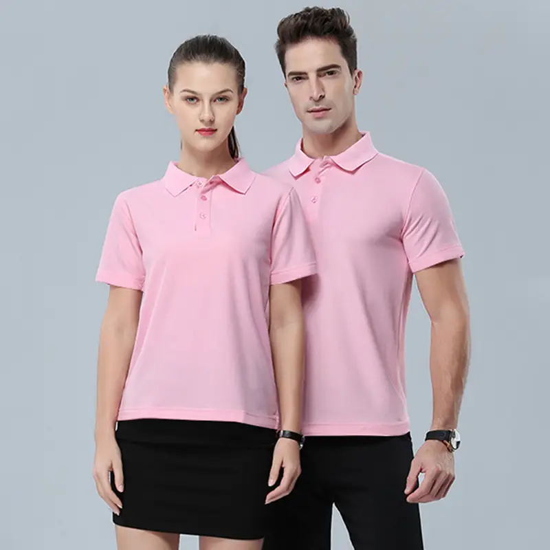 Blue Polo Shirt for Men Women Corporate Cultural Business Wear - Image 2
