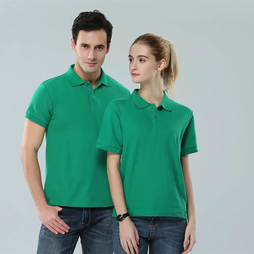 Blue Polo Shirt for Men Women Corporate Cultural Business Wear - Image 8