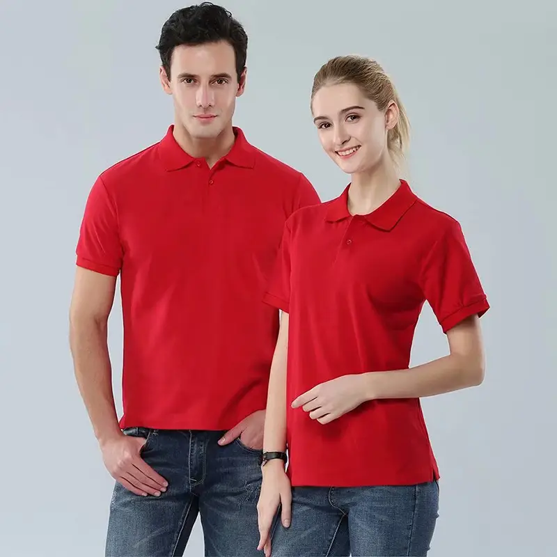Blue Polo Shirt for Men Women Corporate Cultural Business Wear - Image 3