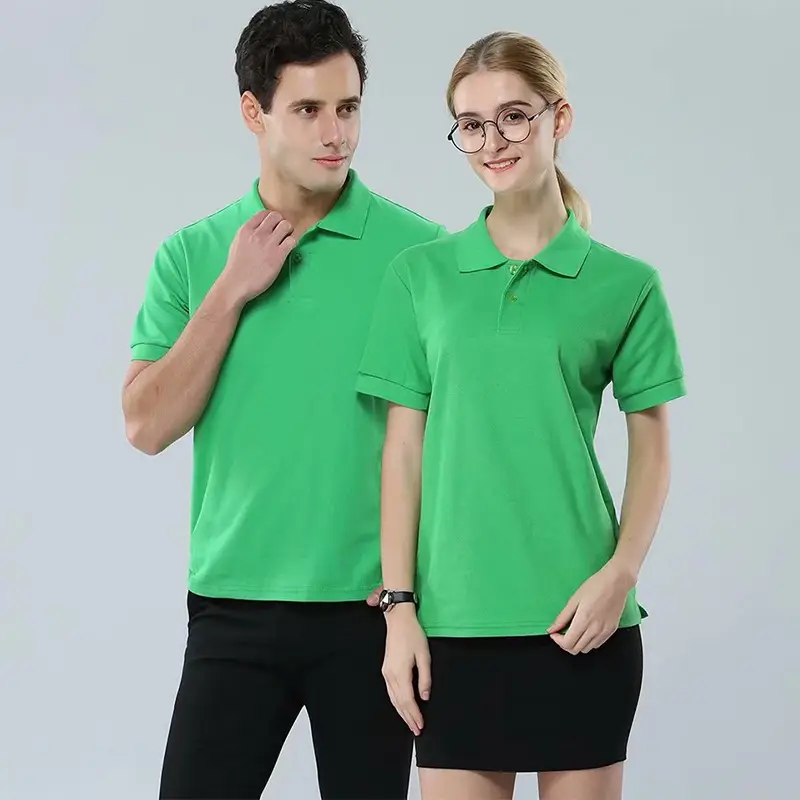 Blue Polo Shirt for Men Women Corporate Cultural Business Wear - Image 7