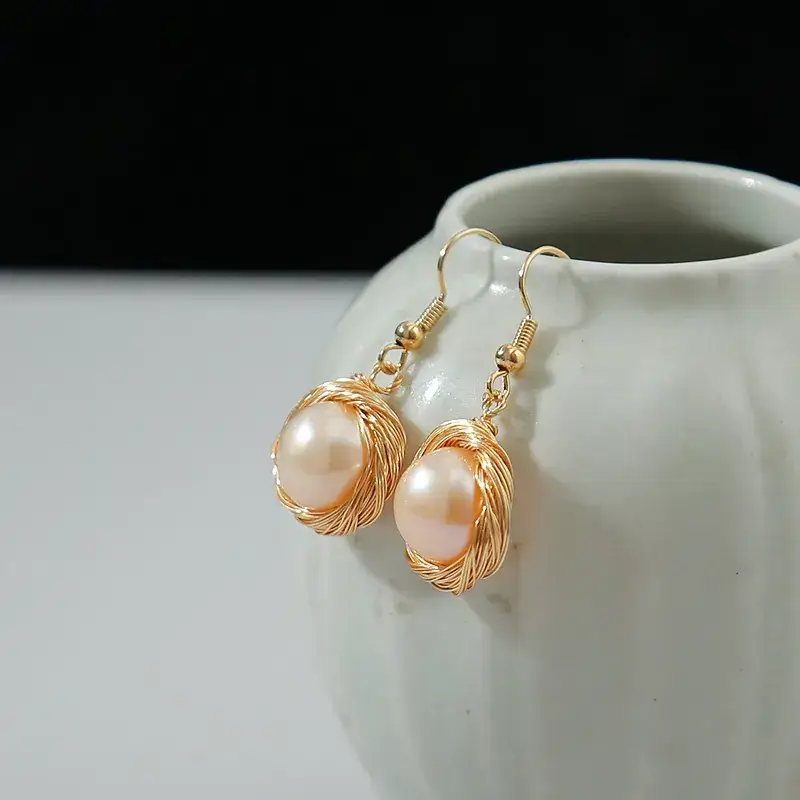 Freshwater Pearl Baroque Earrings S925 Silver - Image 6