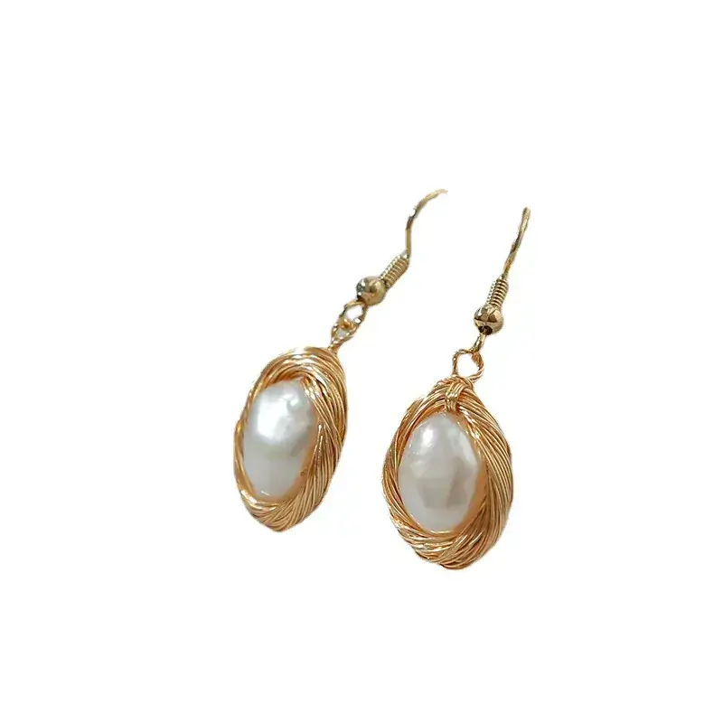 Freshwater Pearl Baroque Earrings S925 Silver - Image 9