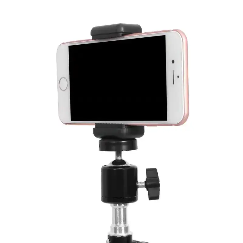 Light Phone Clip E-Shaped Dual Hole Mount Tripod Fixing Clip - Image 5
