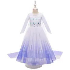 Ins Girls' Dress Elsa Princess Dress Frozen Elsa Cosplay Sequin Dress Little Princess — feature 5