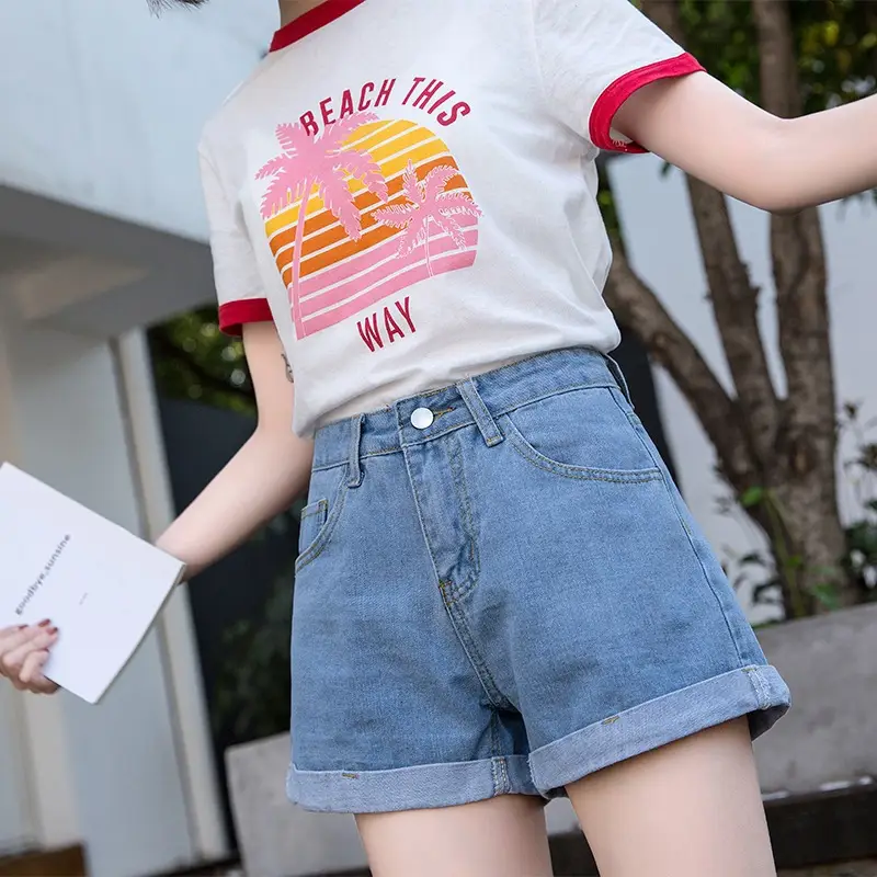 2020 New Summer High-Waisted Denim Shorts for Women - Image 4