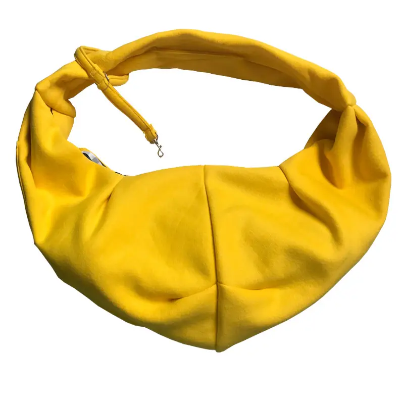 Yellow Cotton Pet Shoulder Bag for Cat Dog