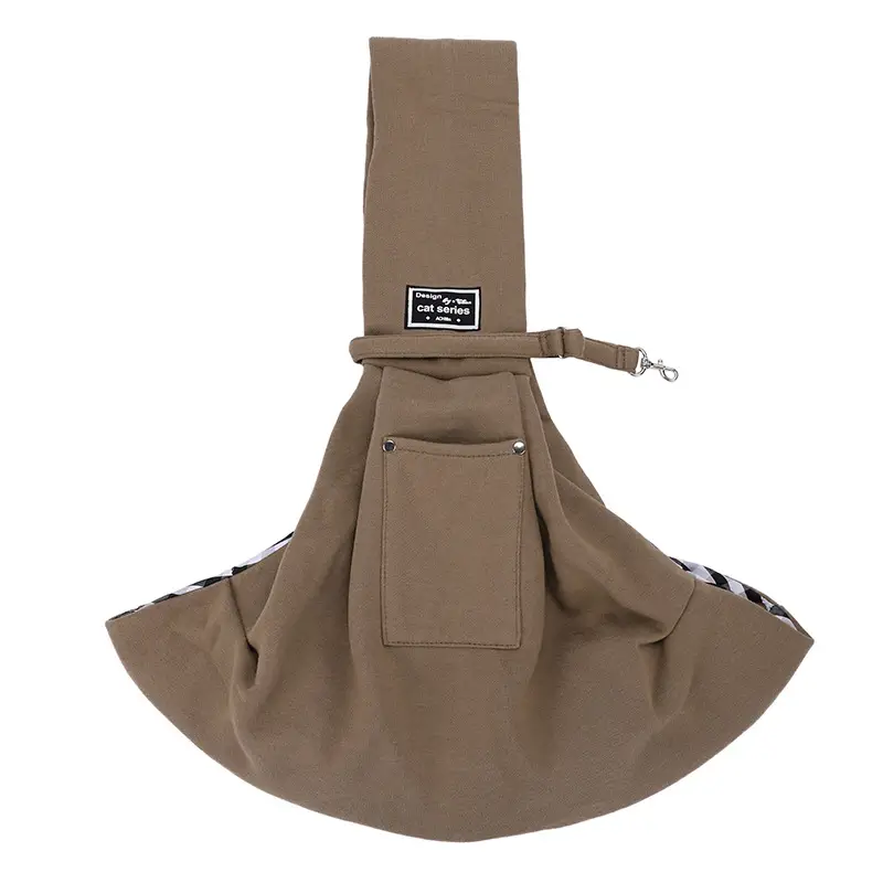 Yellow Cotton Pet Shoulder Bag for Cat Dog