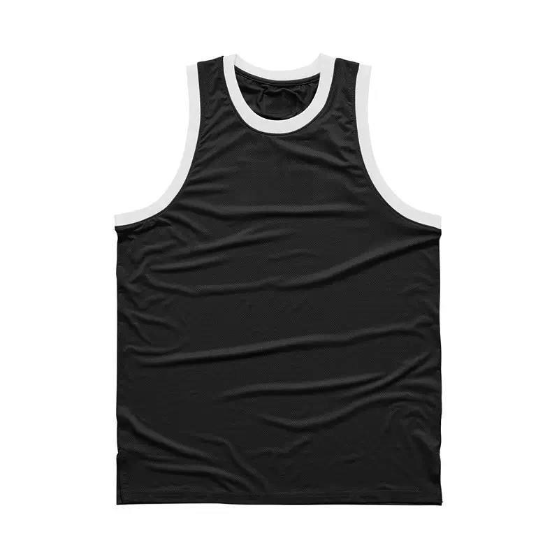 Men's Black Mesh Sleeveless Fitness Vest - Image 3