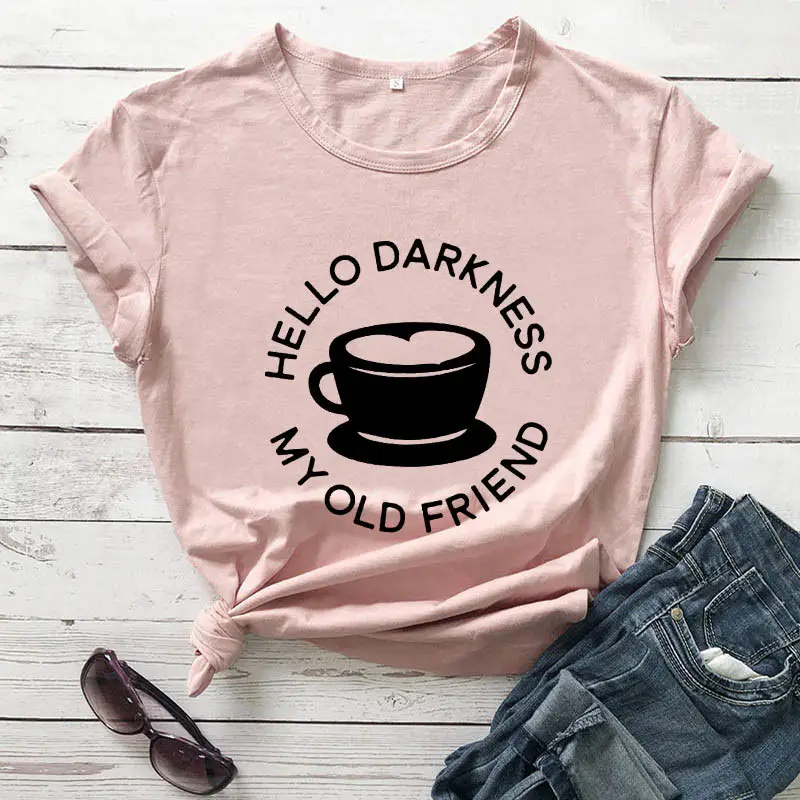 Hello Darkness My Old Friend T-Shirt Maroon - Image 7