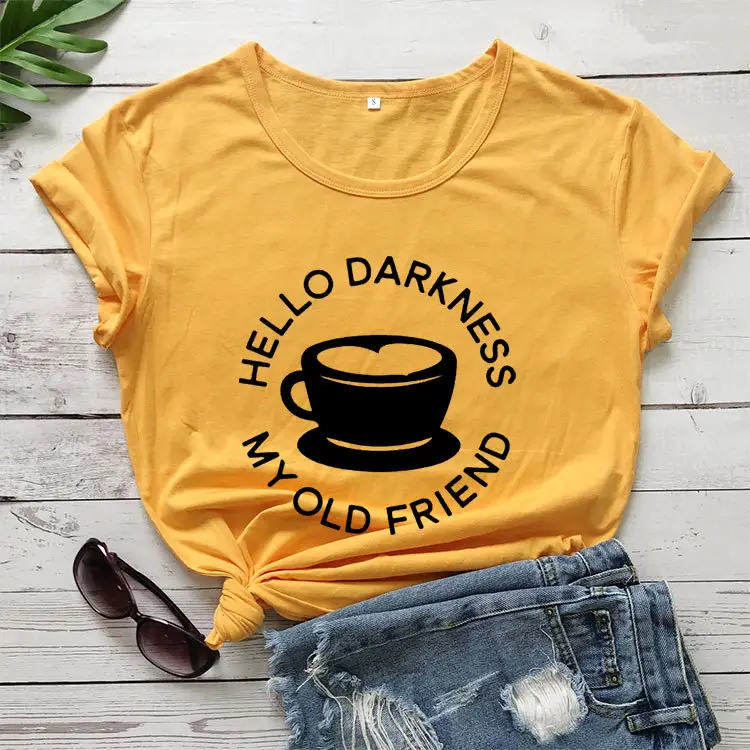 Hello Darkness My Old Friend T-Shirt Maroon - Image 5