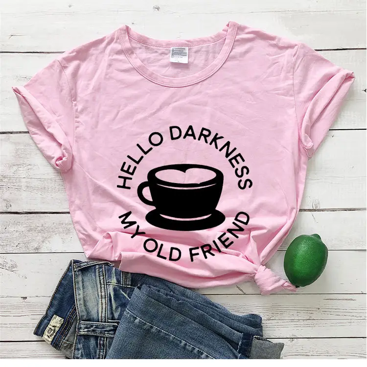 Hello Darkness My Old Friend T-Shirt Maroon - Image 6