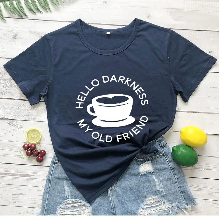 Hello Darkness My Old Friend T-Shirt Maroon - Image 9