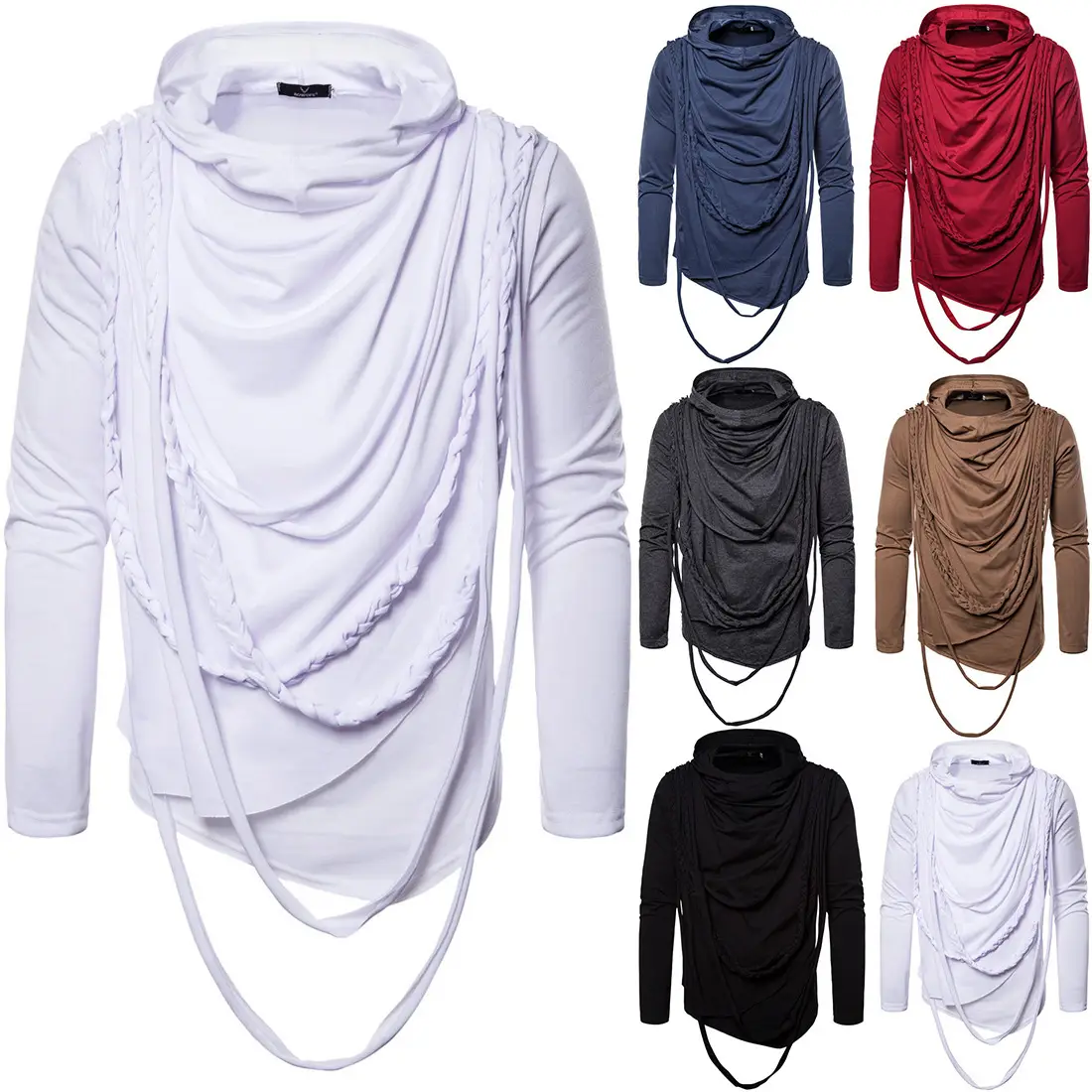 2020 Long Sleeve Hooded T-Shirt Black - Image 6
