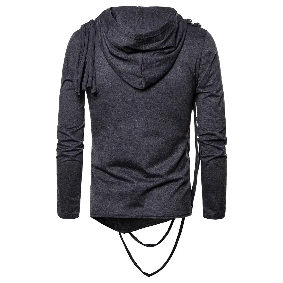 2020 Long Sleeve Hooded T-Shirt Black - Image 7