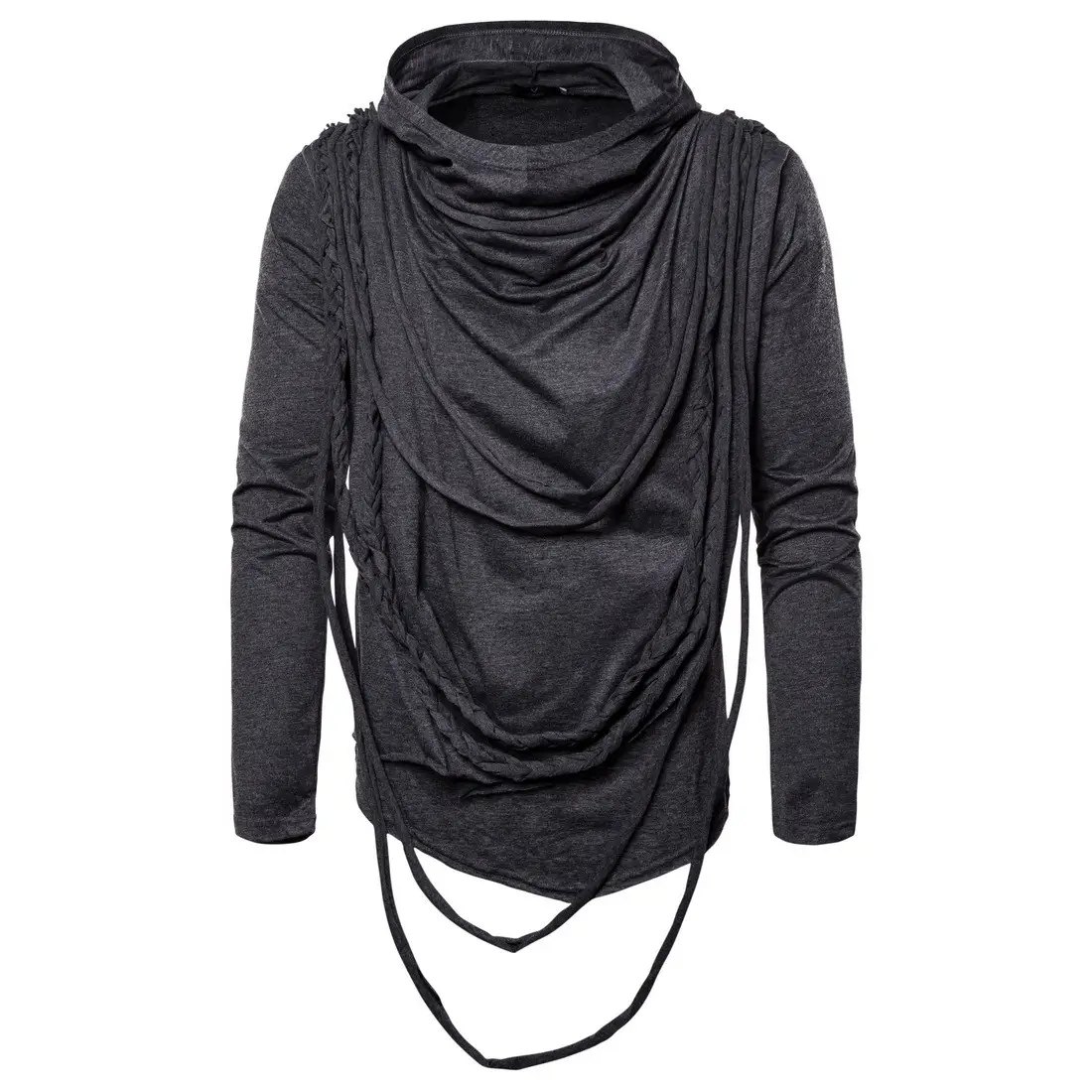 2020 Long Sleeve Hooded T-Shirt Black - Image 3