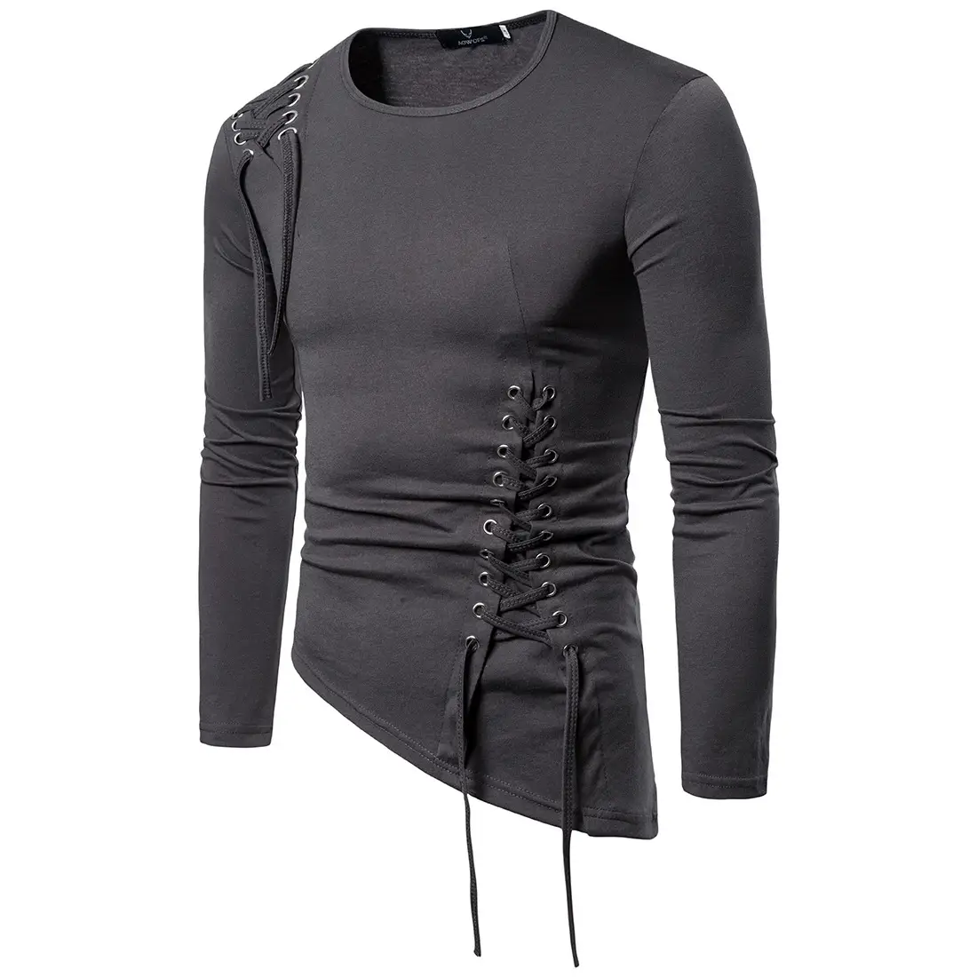 2020 New Autumn Slim Fit Long Sleeve T-Shirt Grey