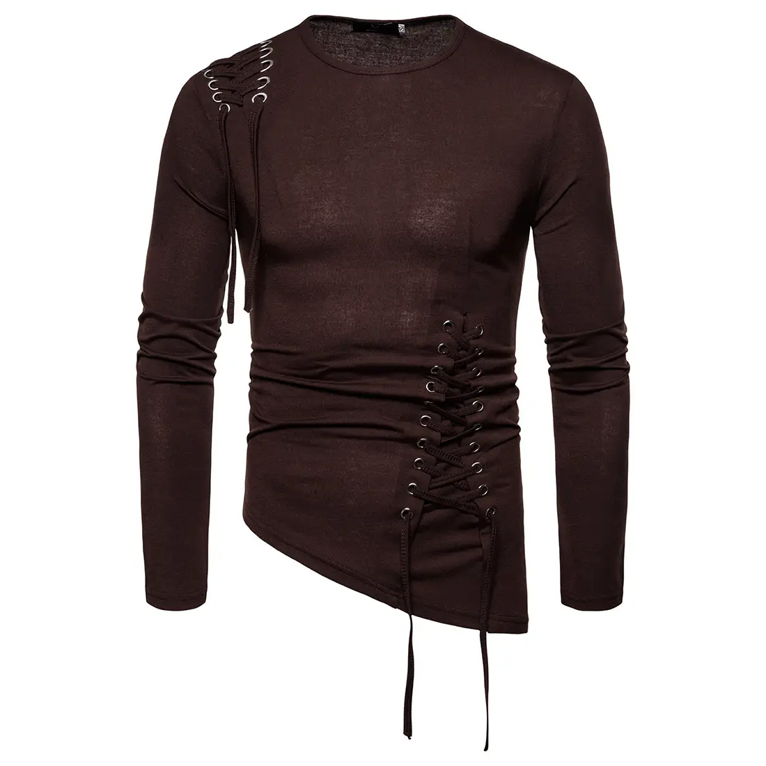 2020 New Autumn Slim Fit Long Sleeve T-Shirt Grey