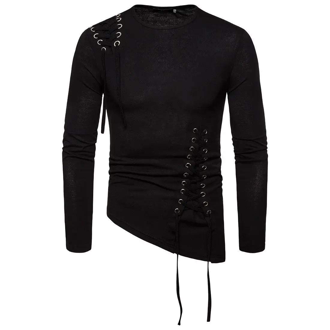 2020 New Autumn Slim Fit Long Sleeve T-Shirt Grey