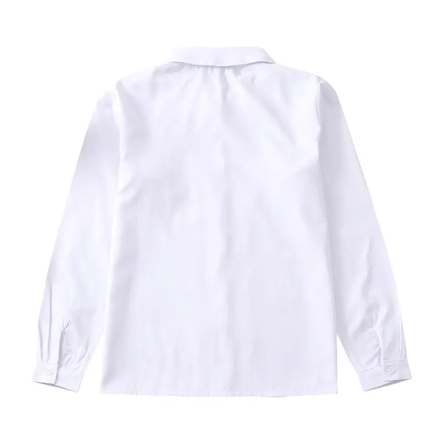 Men's White Pointed Collar School Shirt - Image 6