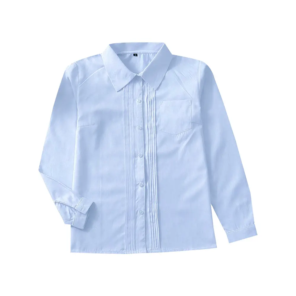 Men's White Pointed Collar School Shirt - Image 4