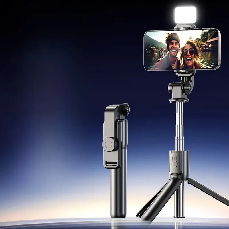 Pink Selfie Stick with Bluetooth Remote & Tripod Stand - Image 37