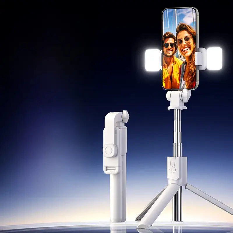 Pink Selfie Stick with Bluetooth Remote & Tripod Stand - Image 38